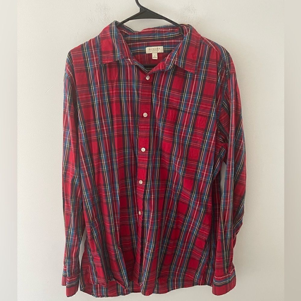 Men’s Sonoma Flannel Button Down Size L